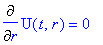 Diff(U(t,r),r) = 0