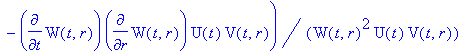 ` G12` = 1/2*(2*diff(W(t,r),r,t)*U(t)*V(t,r)*W(t,r)...