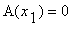 A(x[1]) = 0