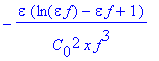 -epsilon*(ln(epsilon*f)-epsilon*f+1)/C[0]^2/x/f^3