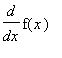 diff(f(x),x)