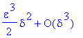 series(1/2*epsilon^3*delta^2+O(delta^3),delta,3)