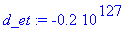 d_et := -.2e127
