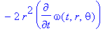 eq[23] := 3/sin(theta)*epsilon*cos(theta)*q3(t,r,theta)-7*epsilon*q2(t,r,theta)*rg+8*epsilon*q2(t,r,theta)*r+2*r^2*epsilon*diff(q2(t,r,theta),r)-2*r*epsilon*diff(q2(t,r,theta),r)*rg+epsilon*diff(q3(t,r...