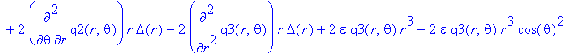 e72 := 2*diff(q2(r,theta),theta)*Delta(r)+diff(q2(r,theta),theta)*r*diff(Delta(r),r)-2*diff(q3(r,theta),r)*Delta(r)-diff(q3(r,theta),r)*r*diff(Delta(r),r)-2/epsilon*q3(r,theta)*sigma^2*r^3+2*diff(q2(r,...