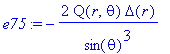 e75 := -2*Q(r,theta)*Delta(r)/sin(theta)^3