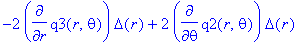 -2*diff(q3(r,theta),r)*Delta(r)+2*diff(q2(r,theta),theta)*Delta(r)