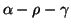 $ \alpha-\rho-\gamma$