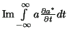 $ \operatorname{Im} \int\limits_{ - \infty