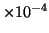 $ \times10^{-4}$