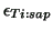 $ \epsilon _{Ti:sap} $