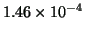 $ 1.46\times 10^{-4}$