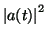 $ \left\vert {a(t)}\right\vert ^{2}$