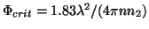 $ \Phi_{crit}=