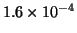 $ 1.6\times 10^{-4} $