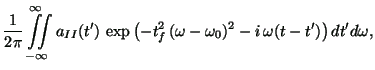 $\displaystyle \frac{1}{{2\pi }} \iint\limits