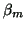 $ \beta_m$