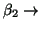 $ \beta_2\rightarrow$
