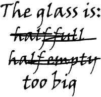 glass is thumb