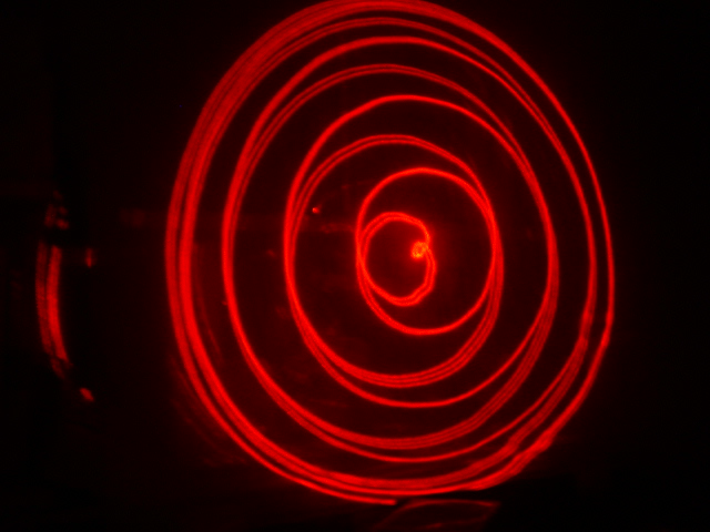 Projected red laser image 1