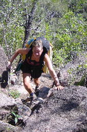 climbing was sometimes hard...