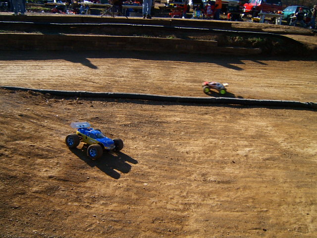 blastin down the front stretch