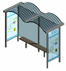 Bus stop bench