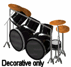 Decorative drum set