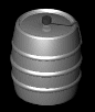 Decorative beer keg