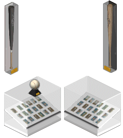 Baseball memorablilia shop set