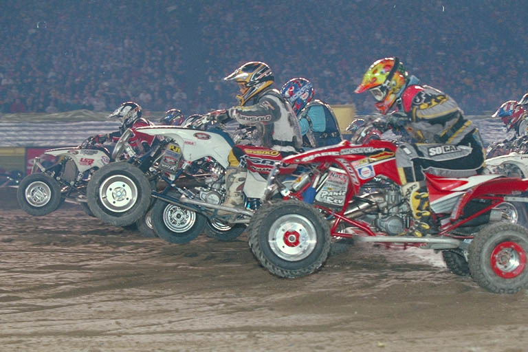 Intense racing action!