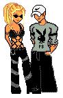 Hugh (much younger!) and his wife (now)