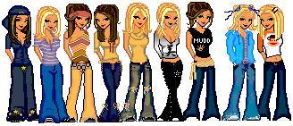 Nikki, Carly, Kristine, Caitlin, Katy, Me, Stephanie, Jennifer, Amelie