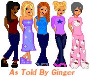 Miranda, Courtney, Ginger, Dodi, Macey