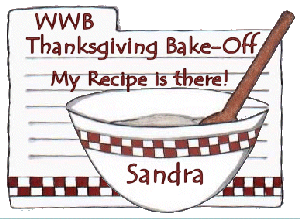 WWB Thanksgiving Recipe contest participant 2001. I think I submitted three of my favorite recipes to be tried and judged!