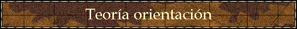 Teor�a orientaci�n