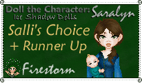 Another award from Salli, I have so many becasue her contests are so great and she gives everyone an award.