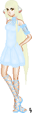 Chii a character from the anime Chobits, wearing a outfit I designed.