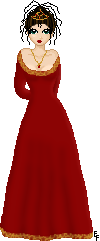 Cinderella during the ball.