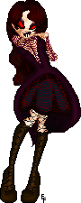  I drew a picture like this and  just had to make it into a doll.