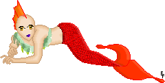  A strange mermaid creature.