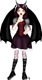  A gothic Devil. I especially like her transparent horns.