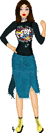 a old doll of me, I look a lot different now but haven't got around to making a new doll.