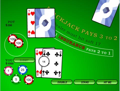 CLICK HERE TO PLAY ACE BLACKJACK - PLEASE GIVE GAMES TIME TO LOAD.....