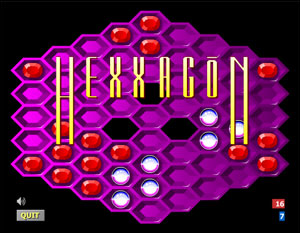 CLICK HERE TO PLAY HEXXAGON - PLEASE GIVE GAMES TIME TO LOAD.....
