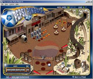 CLICK HERE TO PLAY PEPSI PINBALL - PLEASE GIVE GAMES TIME TO LOAD..... 