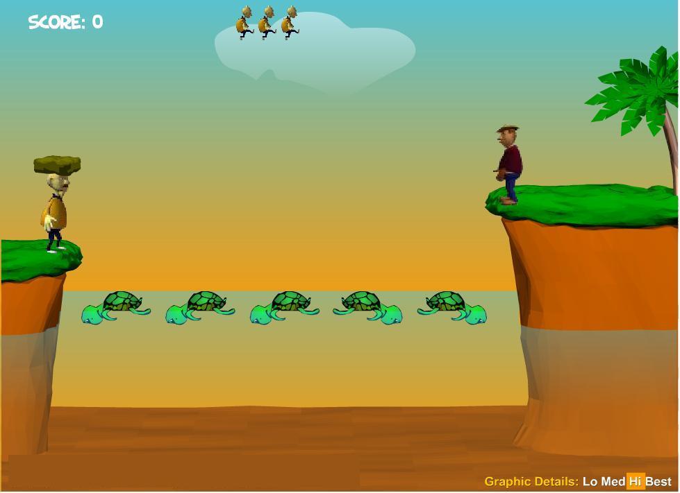 CLICK HERE TO PLAY TURTLE BRIDGE - PLEASE GIVE GAMES TIME TO LOAD.....