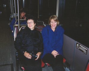 Lorraine and Thelma on LightRail