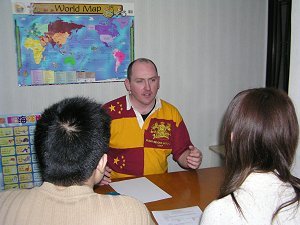Teaching English to adult students.