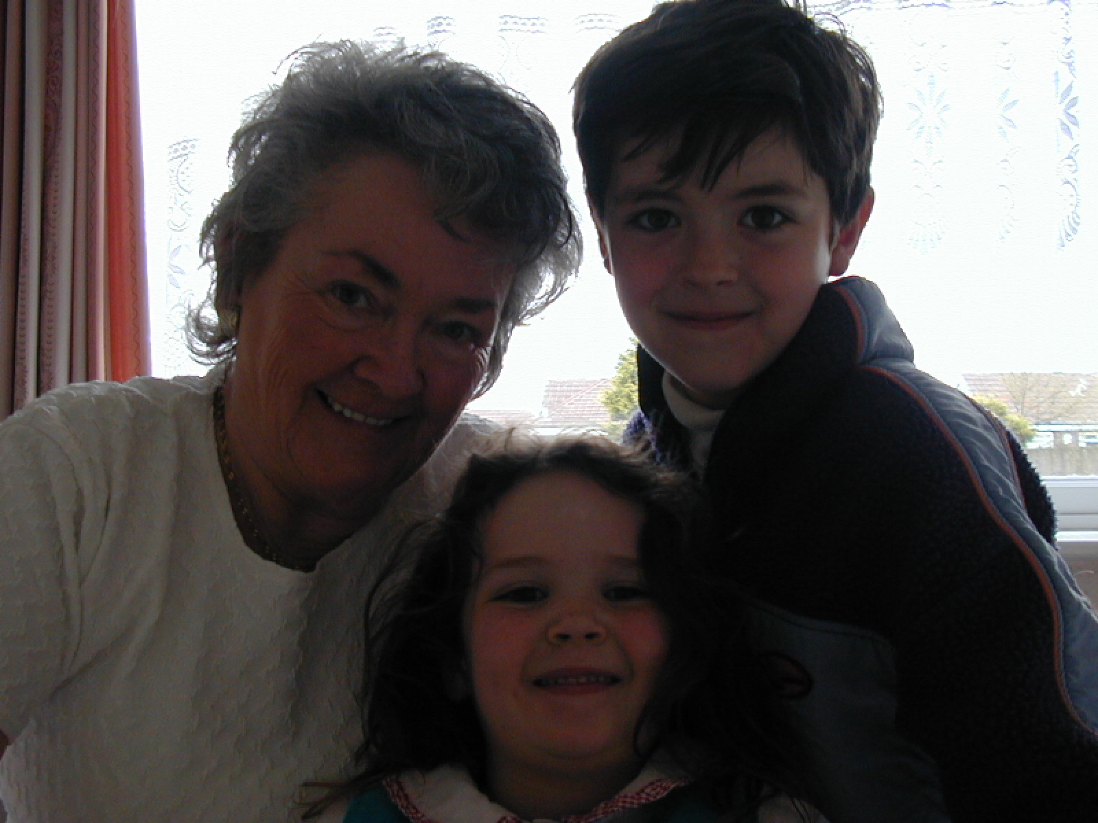 Colette with her grandchildren, Josh & Anna